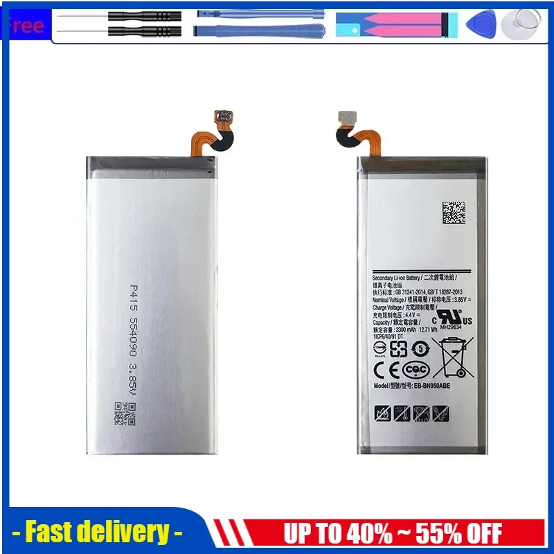 Battery For Samsung Galaxy S9 S8 Plus S10 S10e S6 Edge S7 S20 S10x S5 Note 8 3 G950F G960F G965F G970F G973F Bateria EB-BG950ABE