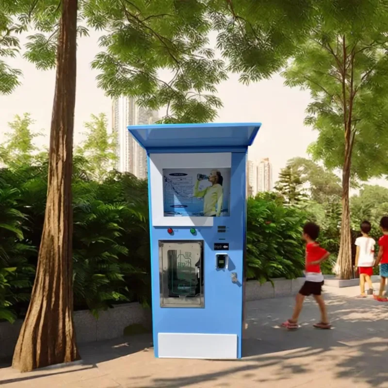 24 Hours Self Service Water Vending Machine Commercial Large Capacity Bottle Filling Pure Water Vending Kiosk Customized