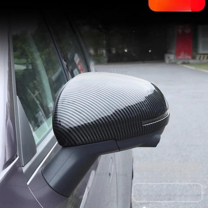 2PCS ABS Black or carbon fiber pattern Rearview Side Door Mirrors Cover Trim Car styling For LEAPMOTOR B10 2025
