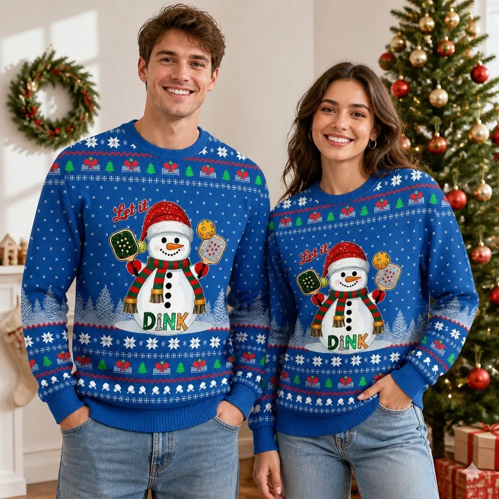 Unisex Couple Style Fun Pattern Crew Neck Sweatshirt Print Christmas Sweater Long Sleeve Christmas Holiday Party Pullover
