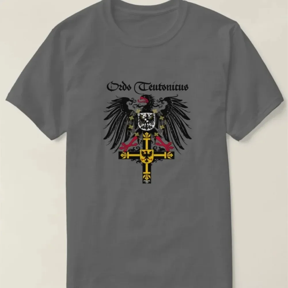 fashion manga new Teutonic Knights Emperor Eagle Cross German Medal T-Shirt. Summer Cotton Short Sleeve O-Neck Mens  New S-5xl