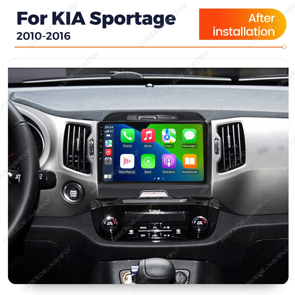 MEKEDE Vehicle Intelligent System Carplay For KIA Sportage 2010 2011 2012 2013 2014 2015 2016 All In One 9