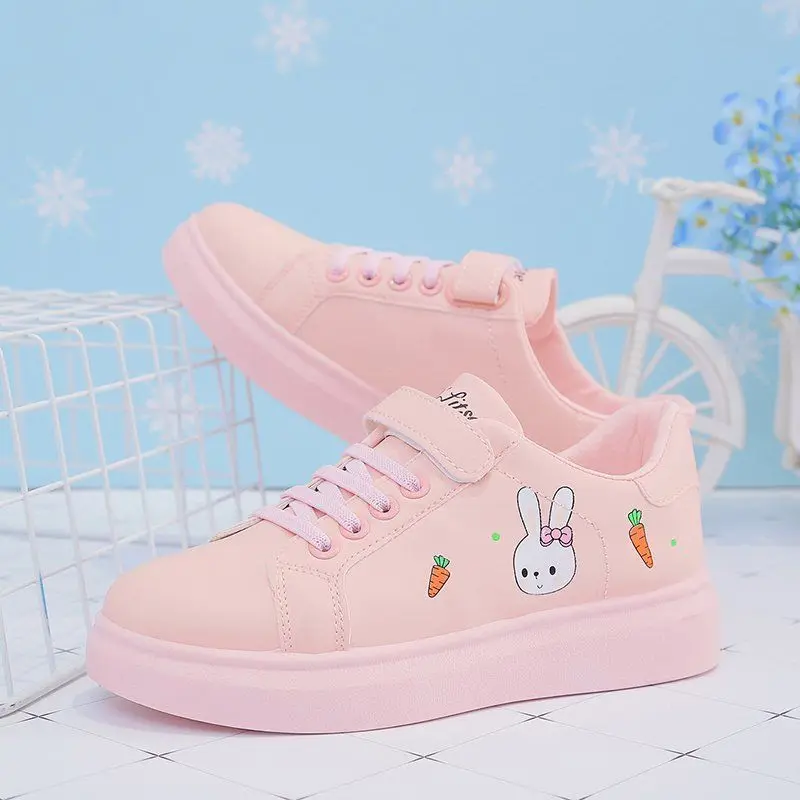 SHANPA Vitality Skateboard-Schuhe, vielseitige flache Unterseite, verschleißfeste Damen-Freizeitschuhe, Kawaii, bequeme Freizeit-Sneaker