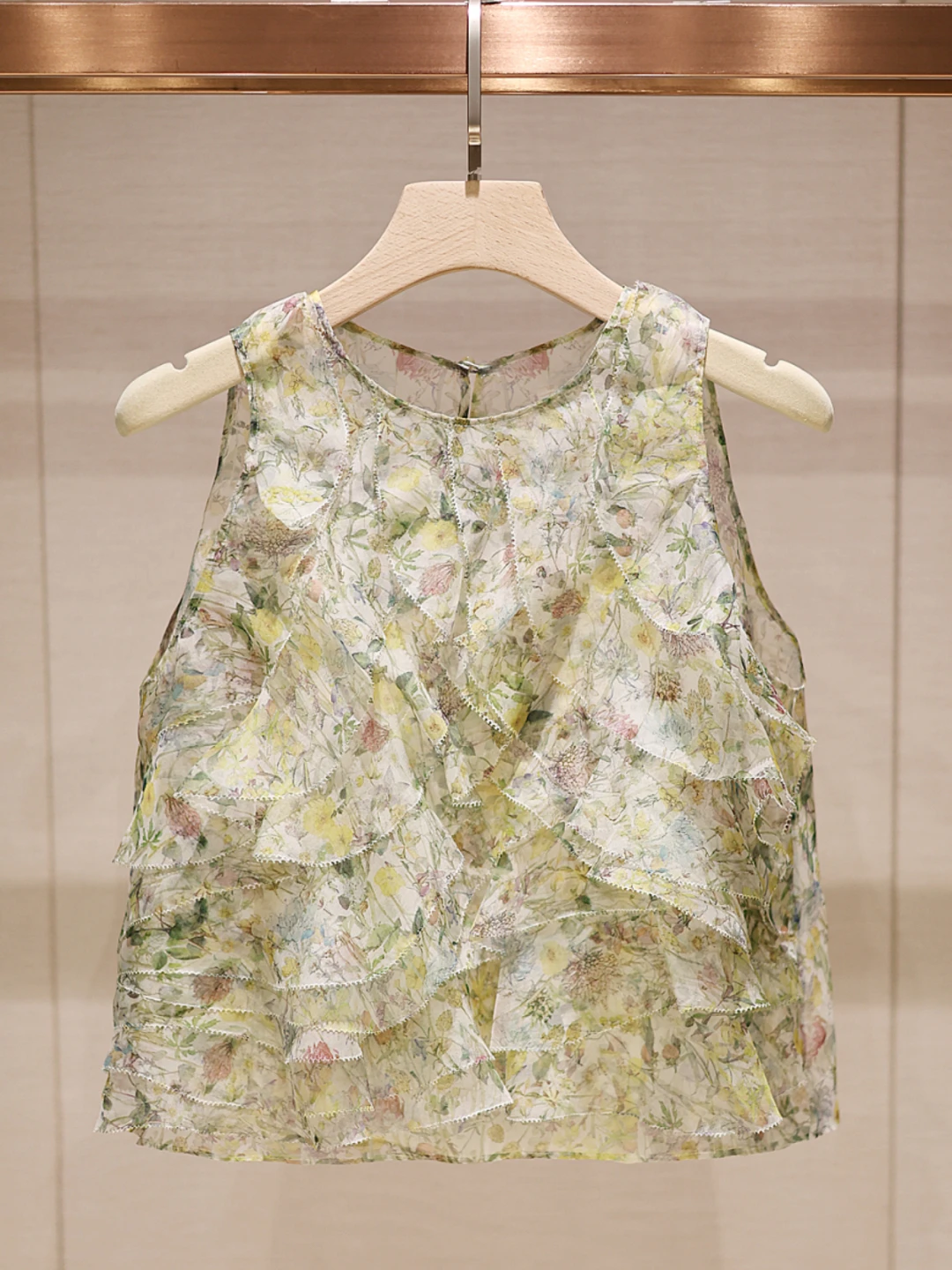 Verano Vaion Sle Svel Top de mujer con estampado Floral dulce juventud reúne moda encaje irt Sle Casual corte suelto