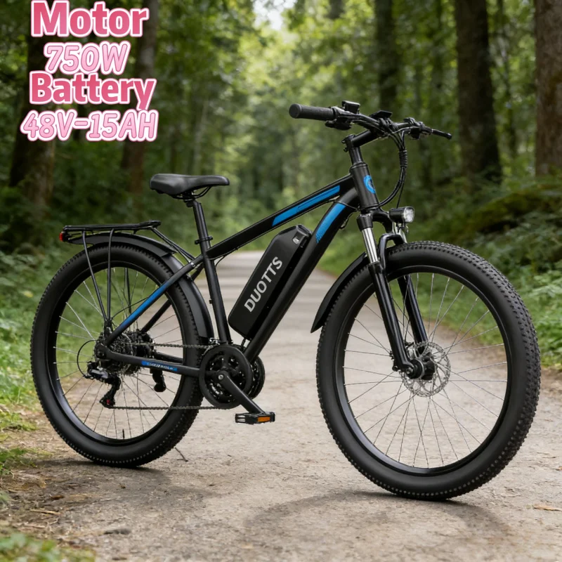 

Ebike 2026 750W motor urban road electric bicycle 48V15AH battery 29-inch aluminum alloy frame front suspension electric moped