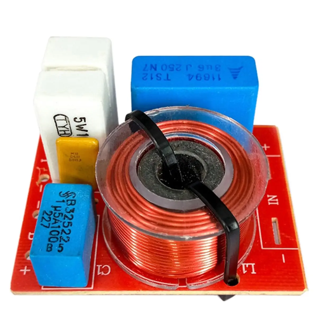 DT85 HOT 80W 2 Way Hi-Fi Speaker Frequency Divider Crossover Filters with Junction Box