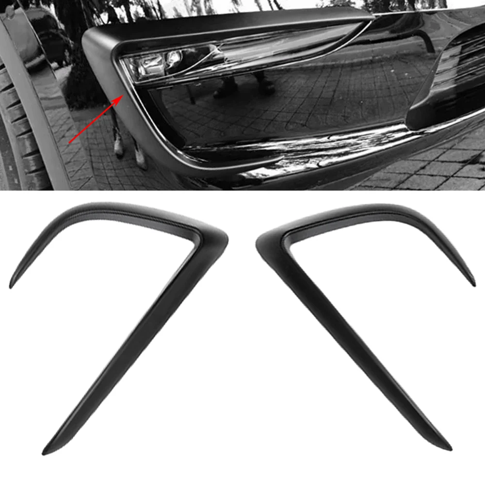 Car Front Fog Light Blade Trim Light sopracciglio Wind Knife per Tesla Model Y 2019-2023 ABS fendinebbia decorare paraurti Cover Sticker