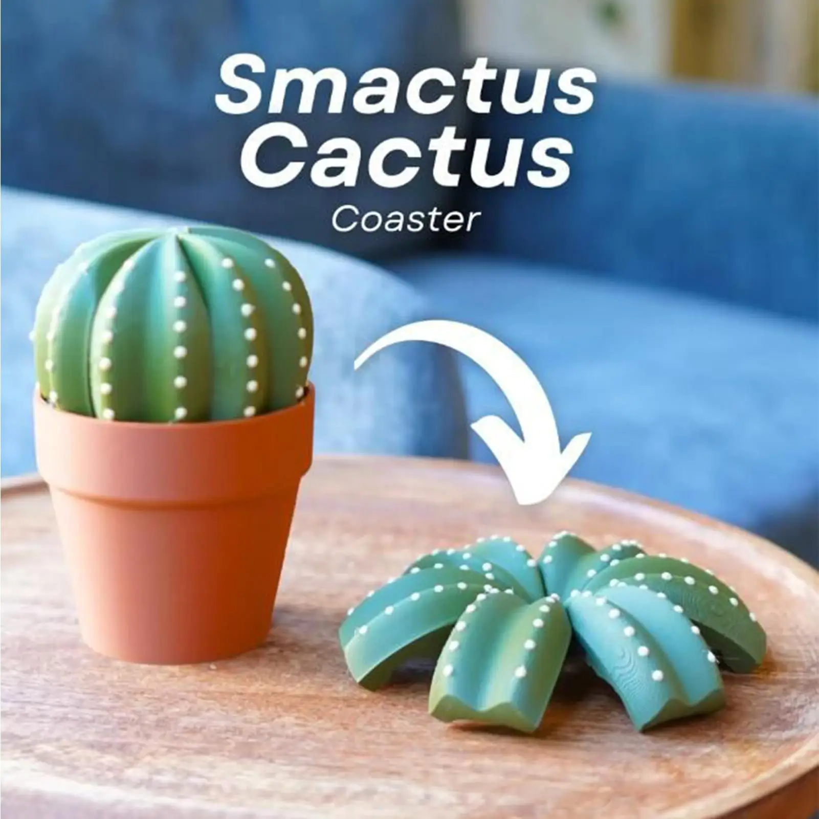 

Cactus Coaster Cactus Table Coasters with Flower Pot Holder Non-Slip Mat 3.5 x 5.9 Inch for Tea Drinks Kitchen Living Room Desk