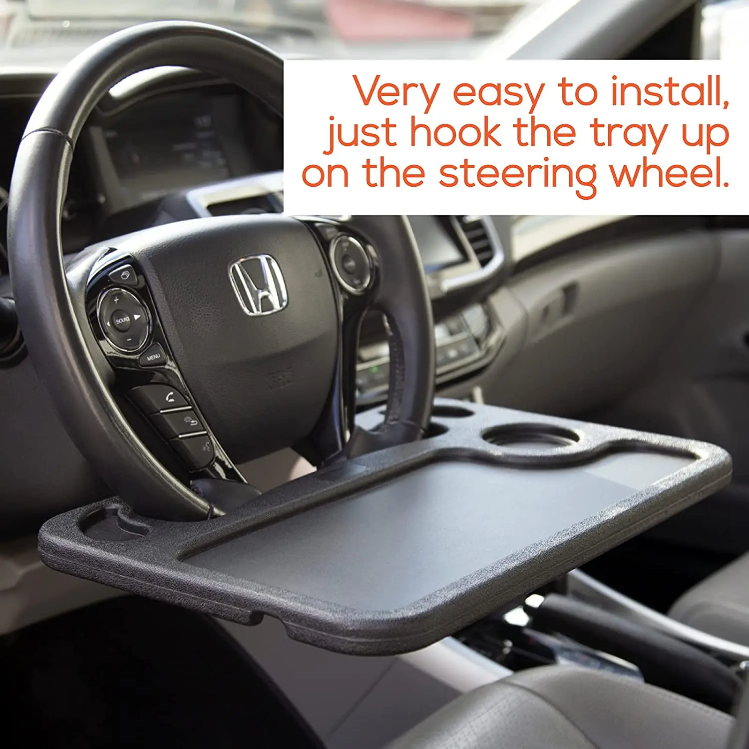 Car Accessories Universal Portable Steering Wheel Desk Car Food Tray Table for Eating Food and Laptop