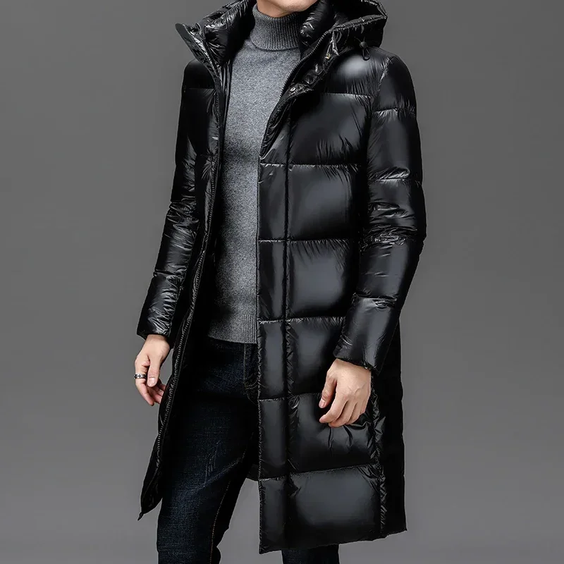 

Men's Luxury Down Jacket Men Long Padded 2024 Male Winter Brand Duck Down Padding Jackets Man Casual Man Sack Male Coat