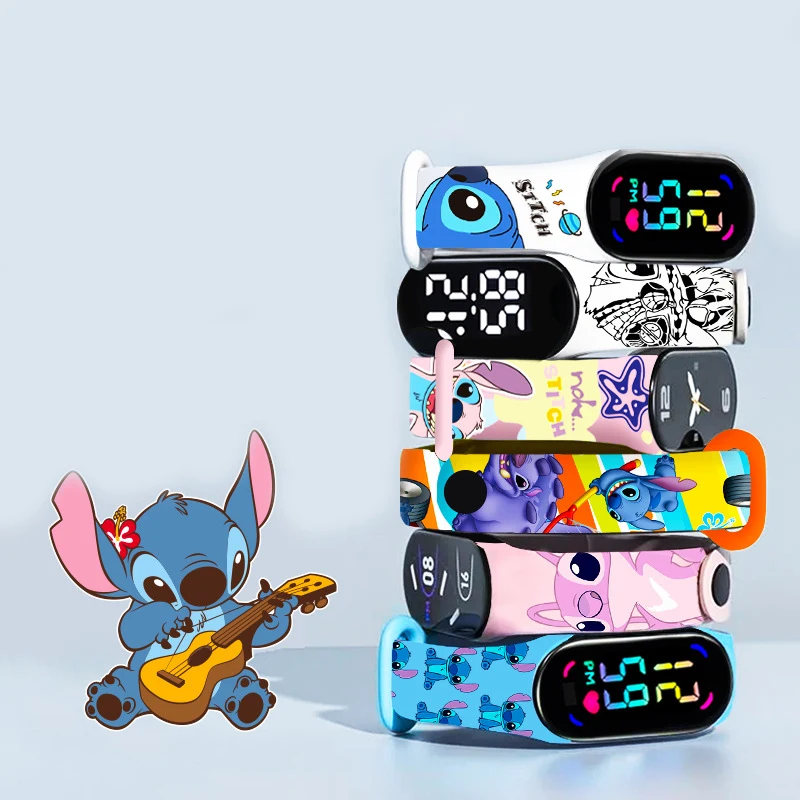 Stitch Children Watches Girls Waterproof Sport Touch Screen Watch for Women Waterproof Digital Clock Bracelet Gifts S4e00962b5cab43bdbc298e2cf5327b595