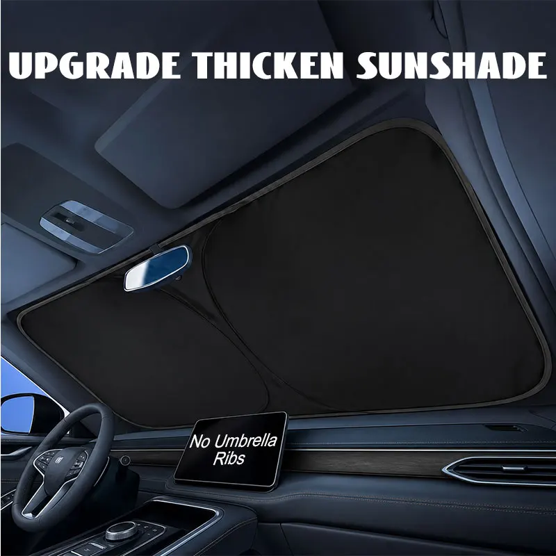 Protetores de Sol para Para-brisa de Carro, Coberturas para Janela Frontal, Protetor UV, Sombrinha para Carro, Acessórios de Verão