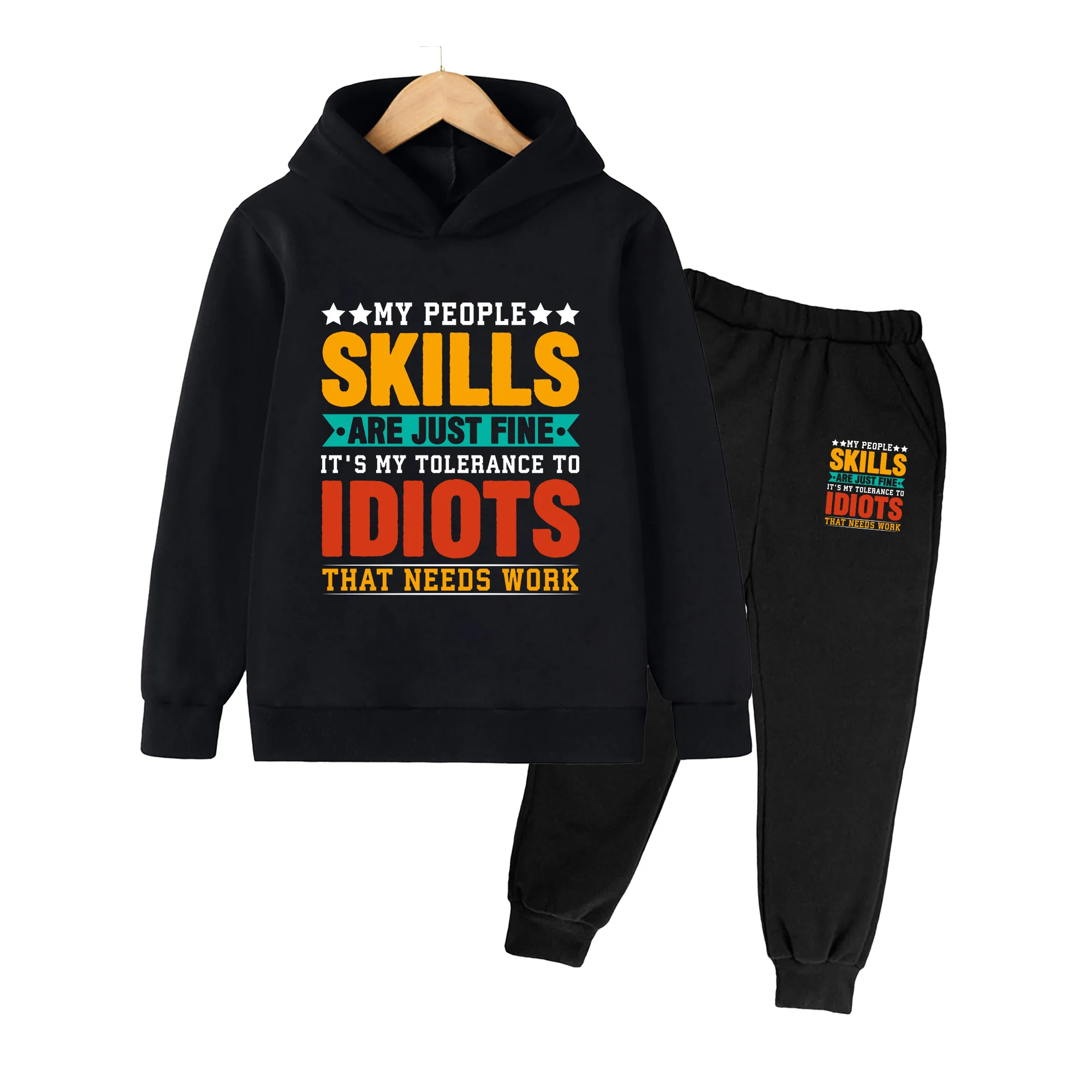 Kids Hoodie & Sweatpants Set with 