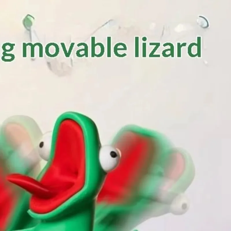 3D Printed Cute Lizard Tom Desktop Pendant Swinging Head Car Mini Decorative Pendant Anime Beaver Cute Lizard Cartoon Decor Gift