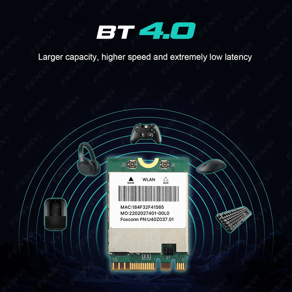 BCM94352Z M.2 NGFF WiFi Card BT4.0 1200Mbps Dual Band 5G/2.4Ghz BCM94352 DW1560 Wireless Wlan Network Card For Hackintosh Mac PC