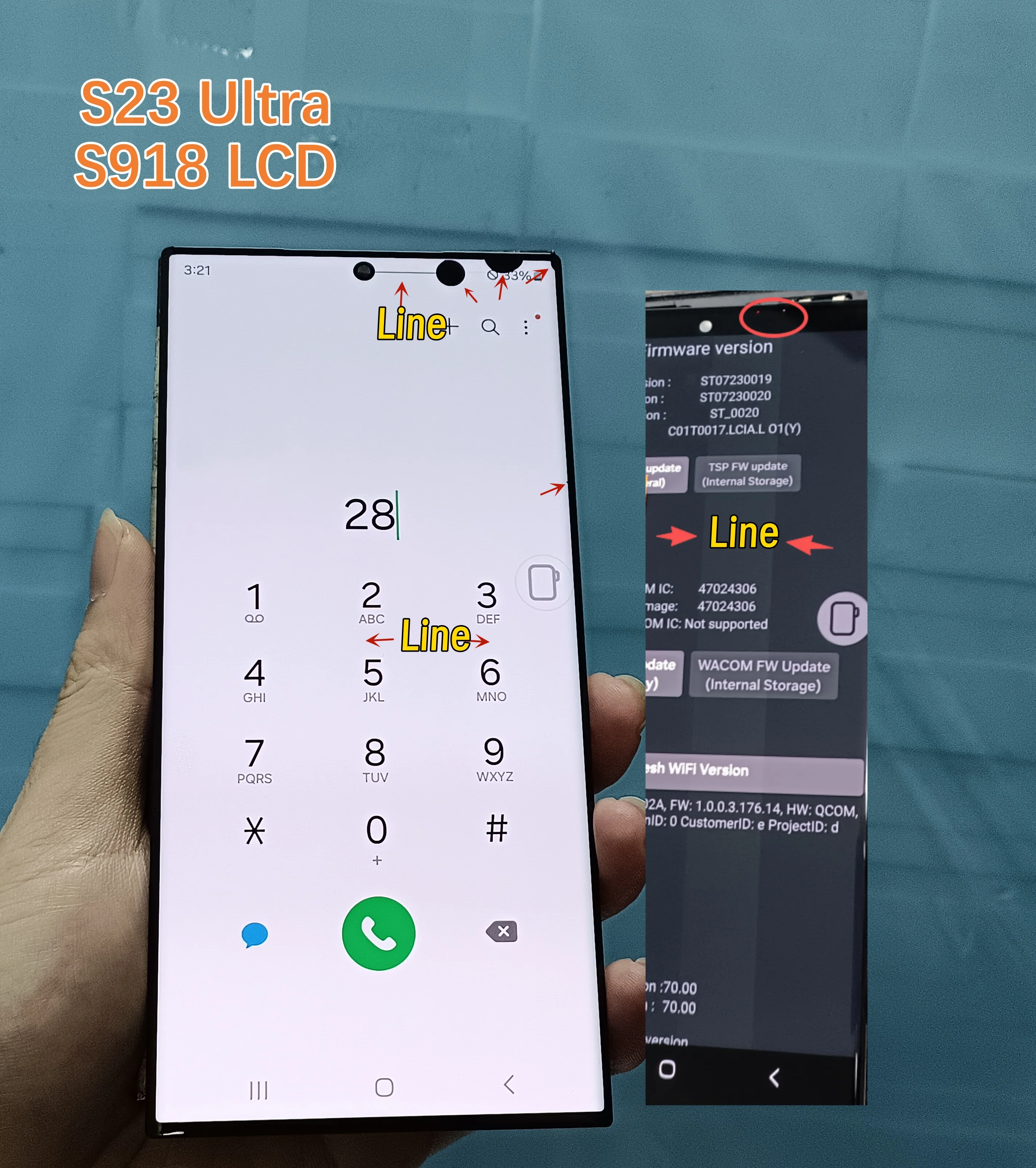 6.8 inches AMOLED Display For Samsung Galaxy S23 Ultra 5G LCD Touch Screen Display S23Ultra 5G S918 S918B S918U LCD No Frame