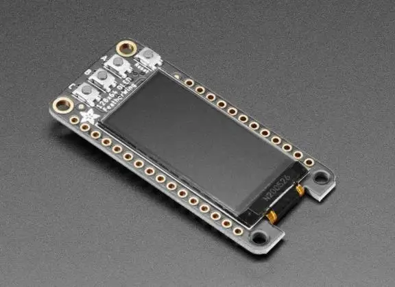 4650 FeatherWing OLED — Дополнение OLED 128x64 для перьев — STEMMA QT / Qwiic Feather