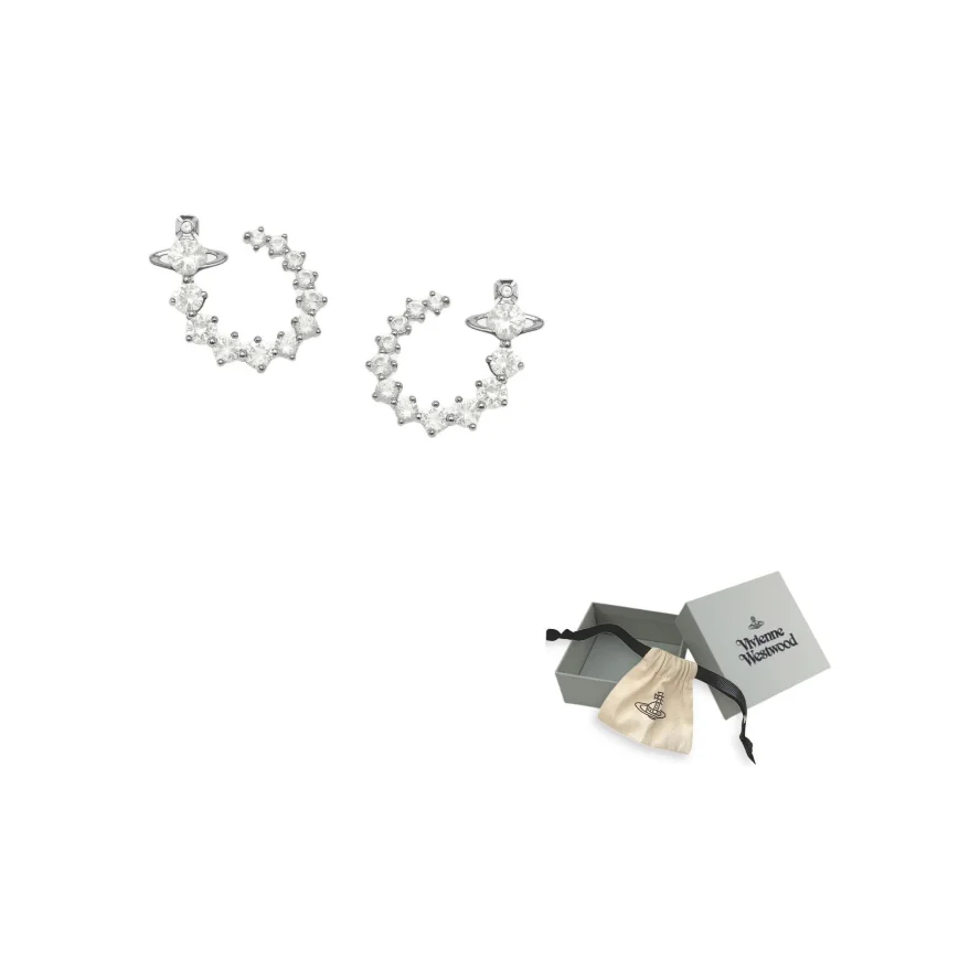 

Vivienne Westwood Crystal Hoop Earrings 6203009A-02P102