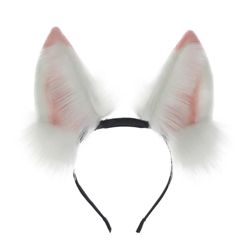 Adult Teens Cosplay Foxes Ear Shape Headband Electric Moving Ear Hair Hoop Makeup Rechargeable Cosplay Headpieces