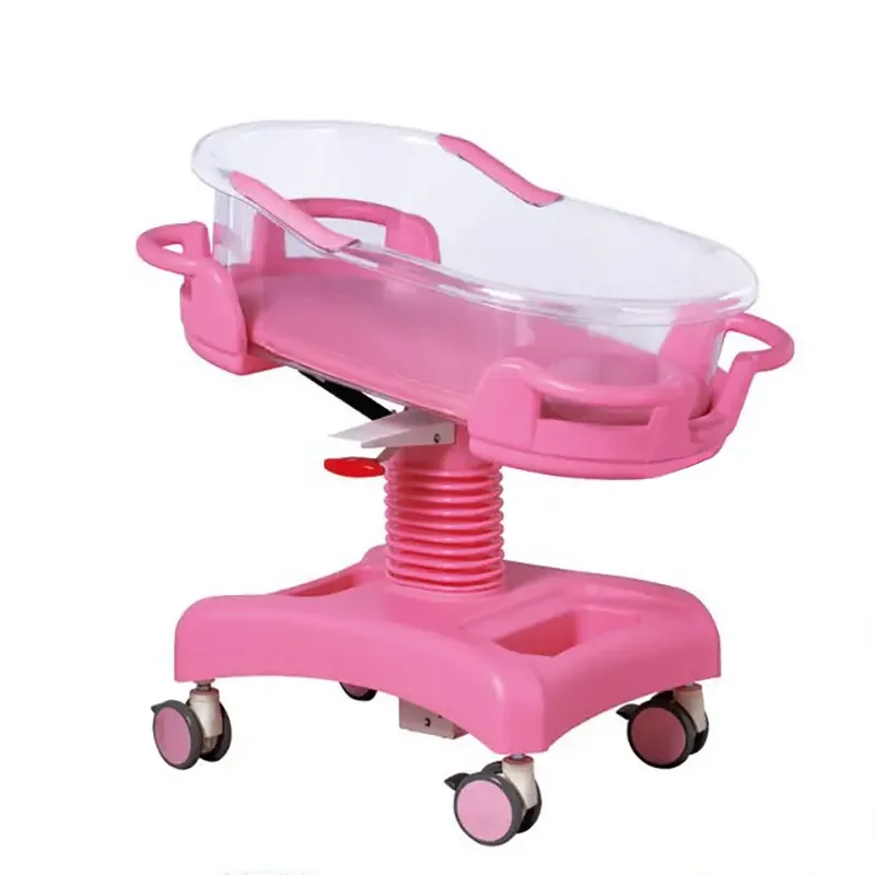 Medical Obstetrics and Gynecology Baby Bed ABS Baby Carriages Movable On Wheels Newborn Stroller Baby Bed