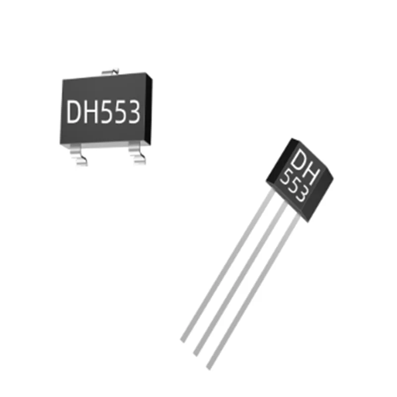 10 Uds H553 elemento Hall omnipolar de bajo voltaje y alta velocidad, Sensor de alta frecuencia de 10KHZ, 2,5-6V, no Polar