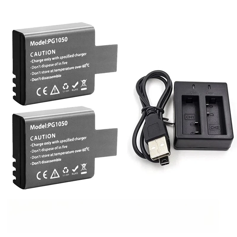 3.7V 1050mAh PG1050 Rechargable Li-ion Battery For SJ4000 SJ5000 SJ6000 WIFi SJCAM Sport Action Camera DV SJ Dedicated Battery