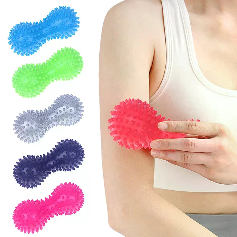 1PCS Peanut Massage Spiky Ball Training Muscle Pain Stress Foot Massager Relaxation Myofascial Balls For Plantar Massage Tools