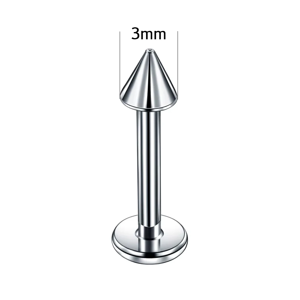 G23 Titanium Round Lab Piercing Nose Stud, Body Jewellery