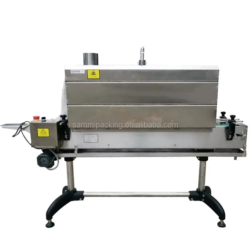 

Semi-Automatic Belt Tunnel Wrapping Machine for Bottles Labels Sleeves Electrical Heat Steam Shrink Detergent Glass