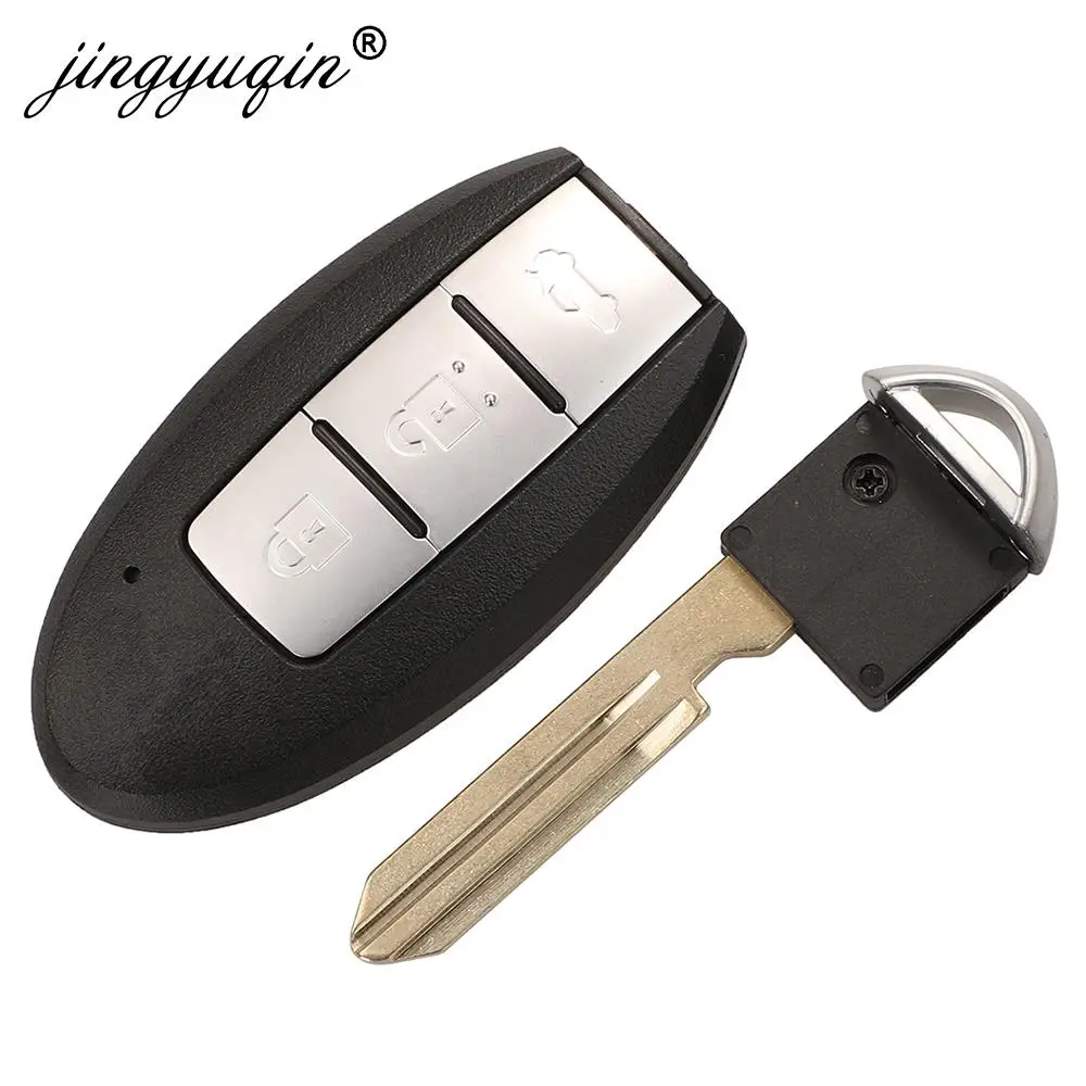 jingyuqin S180144501 KR5TXN1 Car Keyless Smart Remote Key 3BTN for Nissan Altima Teana Sylphy 2019+ 433Mhz 4A HITAG AES Chip Fob