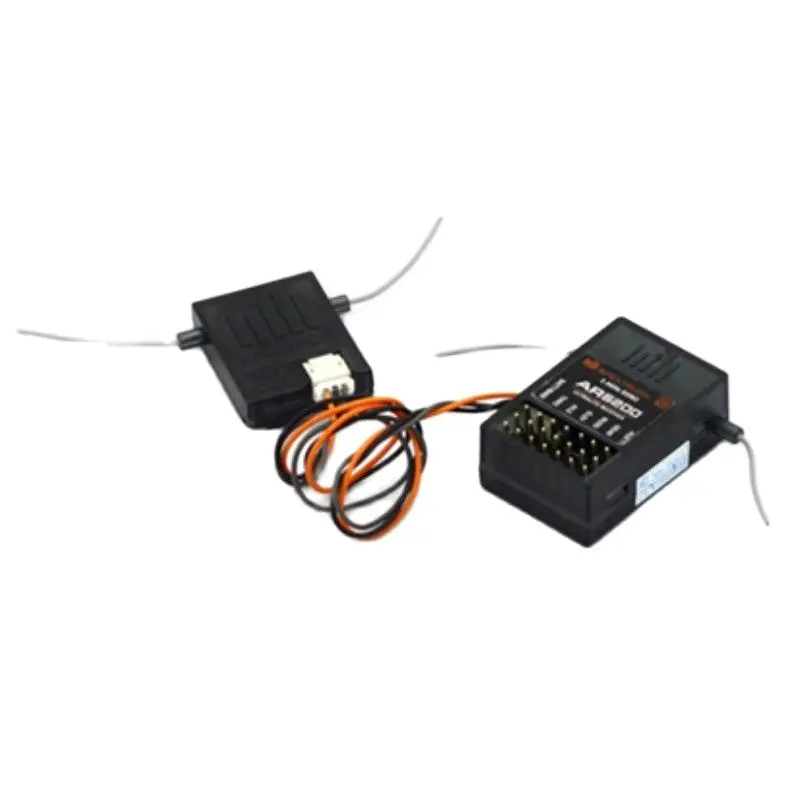 Récepteur RC DSM2 6CH avec double satellites - AR6200 compatible pour Spektrum DX6i/DX9 et JR DSX6 - 2,4 GHz avion/autoradio hélicoptère