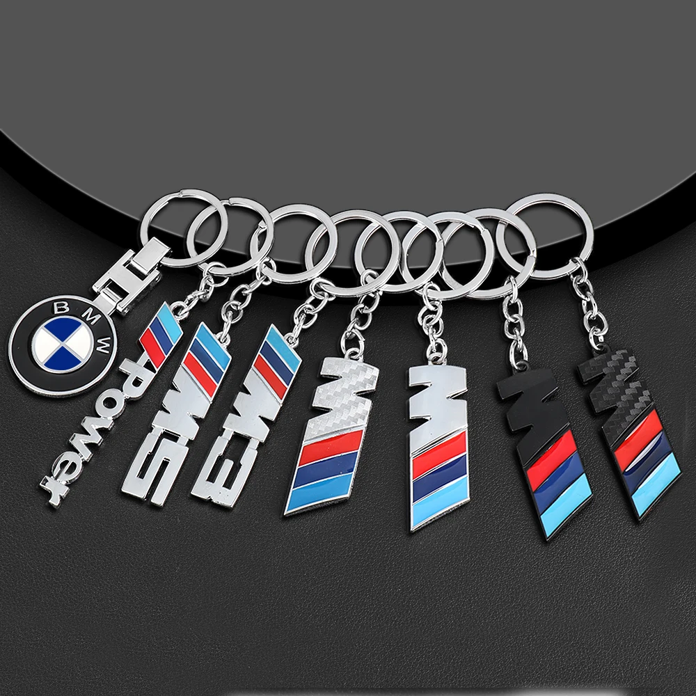 Car Keychain Emblem Style Keyrings Auto Motorcycle Accessories Fashion Gift For BMW M Performance M3 M5 M6 Power F10 F13 E30 E46