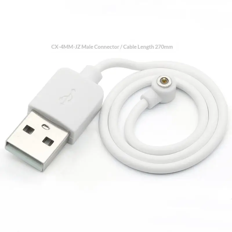 New Sale 4MM Magnetic Pogo Pin Connector Cx-4mm-jz Male Female Wire 27cm Power Charging Socket USB Interface Power Connector