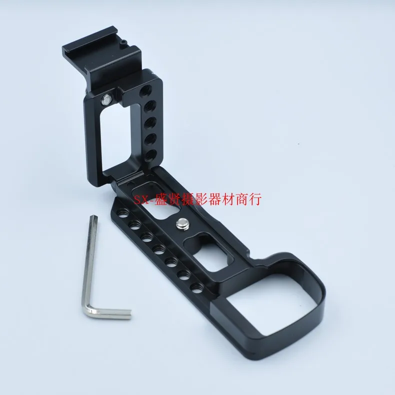 A6400 Quick Release L Plate/Bracket Holder hand Grip with hot shoe for Sony Alpha ILCE-6400L ILCE-6400M Microphone Light