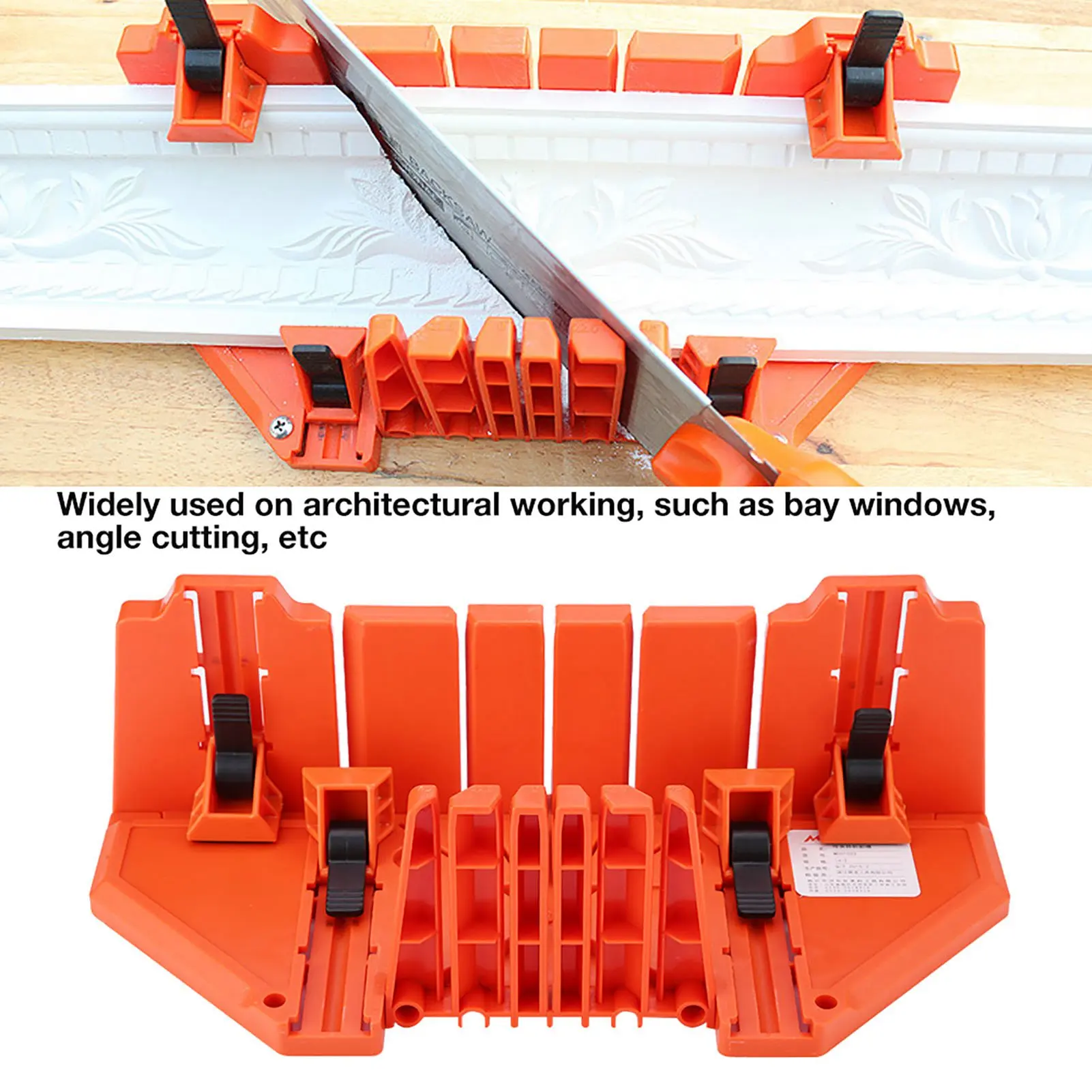 

Saw Mitre Box Plastic Mitre Box Pruning Saw Wood Cutting Hand Saw Hardware Tool 14inch with Clamp