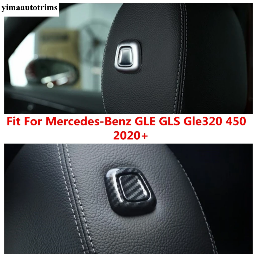 

Seat Head Pillow Headrest Adjust Button Cover Trim For Mercedes-Benz GLE GLS Gle320 450 2020 2021 Auto Accessories Interior Kit