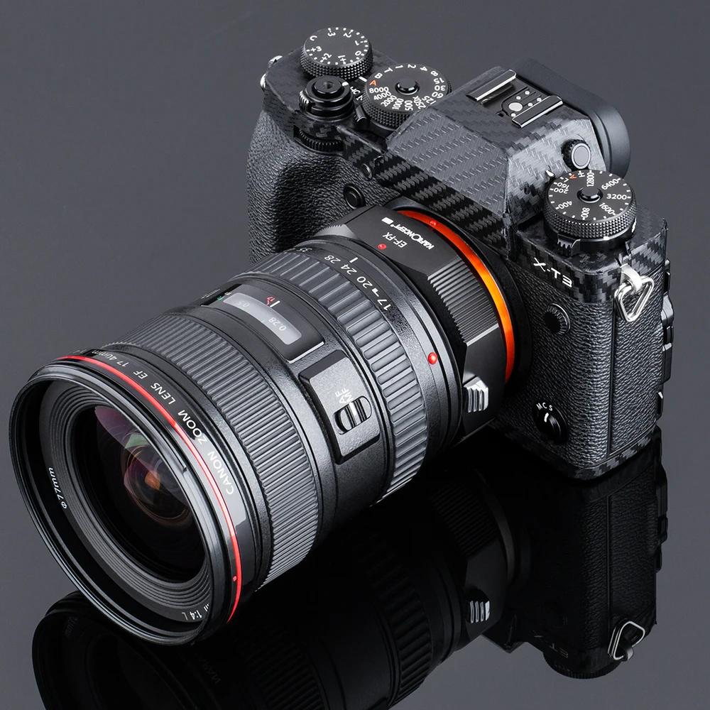 K&F Concept EOS to FX Pro Adapter Canon EOS EF EFS to Fujifilm X-Pro3 X-Pro2 X-T5 X-T4 X-E4 XT100 XH2S XS10 XS20 X100V X-T30II