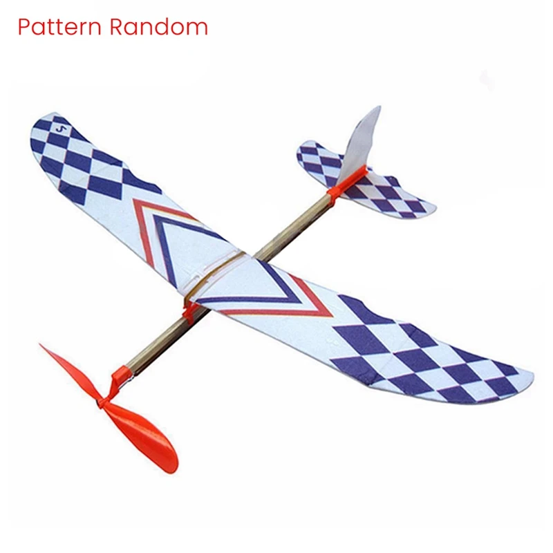 6X Elastic Rubber Band Powered DIY Foam Plane Model Kit Aircraft Educational Toy