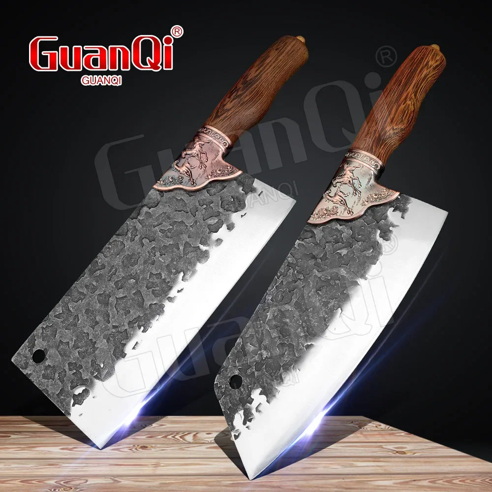 Chopping Kitchen Cleaver Knife Sharp 5CR15 Stainless Steel Knives Chicken Duck Fish Slaughter Slicer Chopper Butcher