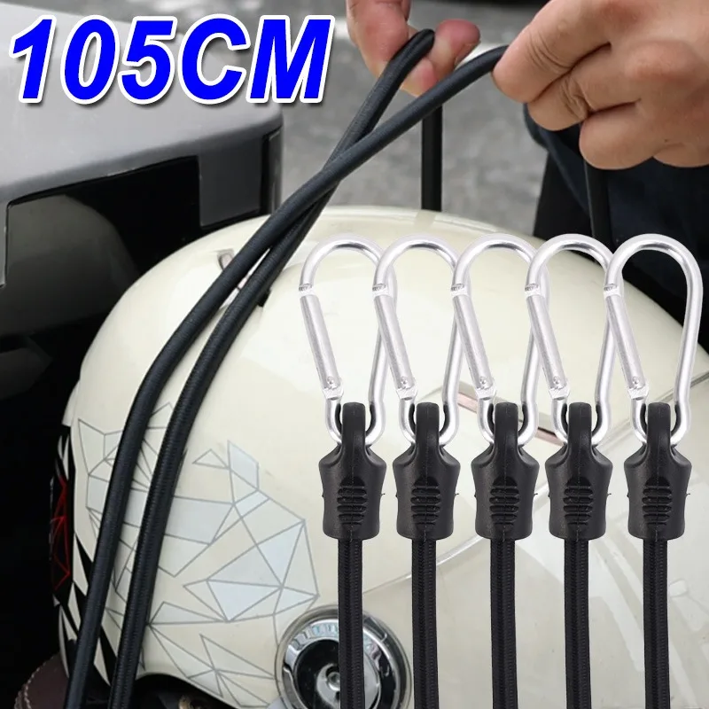 

Высокоэластичная веревка для мотоцикла и велосипеда, 65/105 см, банджи-шнуры с крючками, банджи для кемпинга на открытом воздухе, безопасная веревка для нагрузки