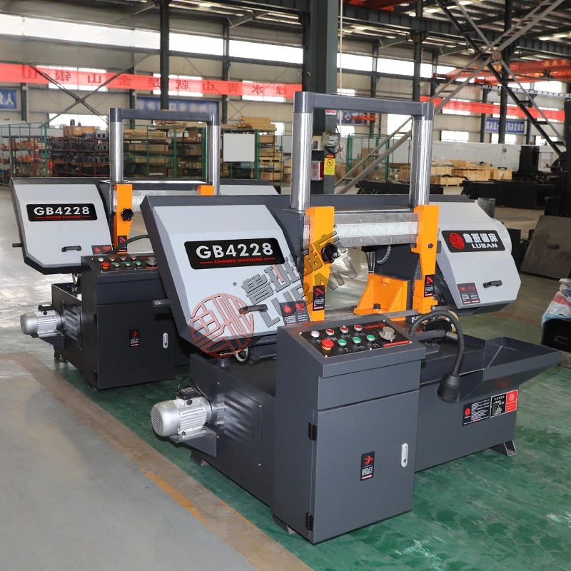 Band Sawing Machine Metal Band Sawing Machine 4228 Horizontal Small Sawing Machine Hydraulic Semiautomatic Band Sawing Machine