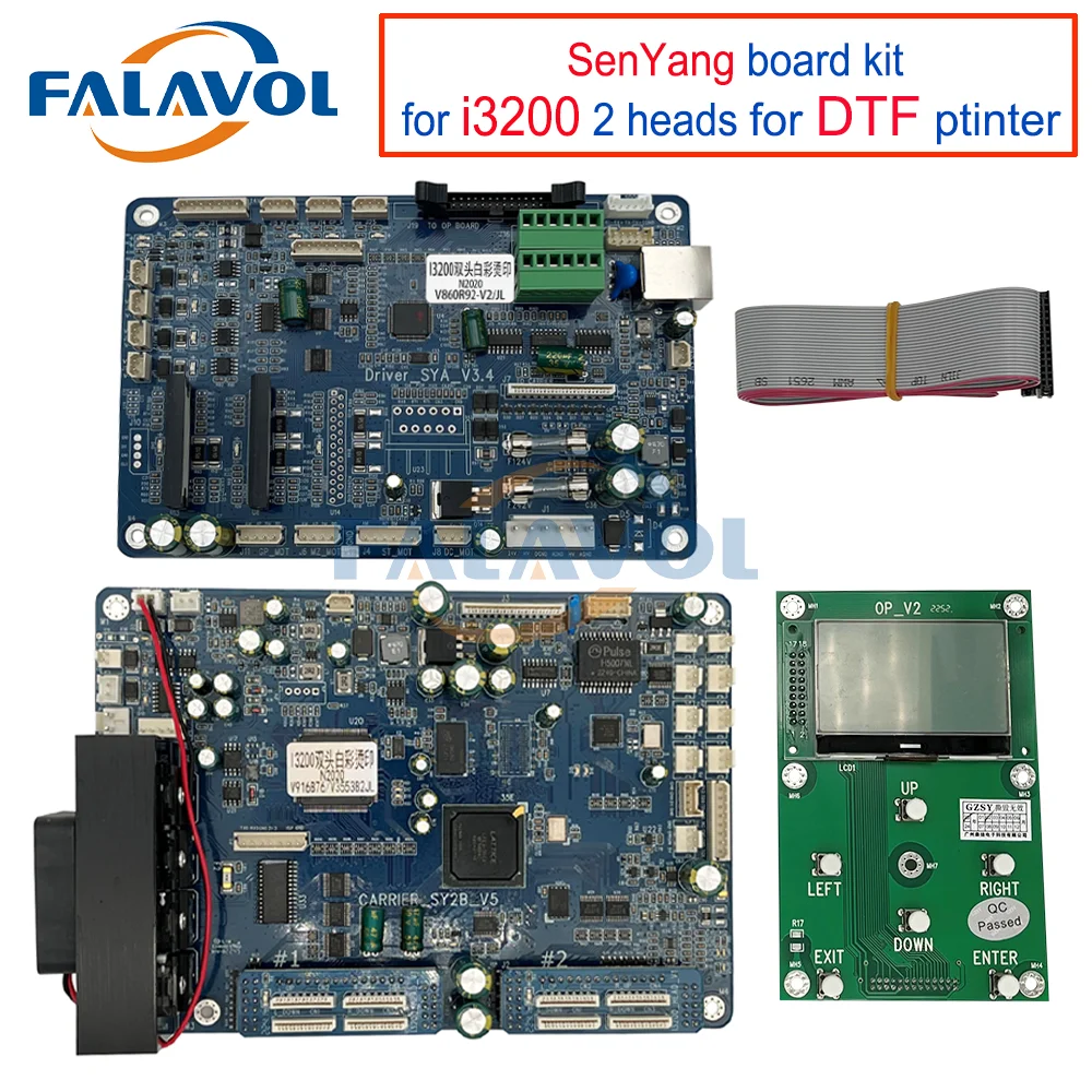 FALAVOL Printer JL Version Senyang DTF Board For Epson I3200 Double Head Board Kit With 6 Button Key Board For DTF Printer