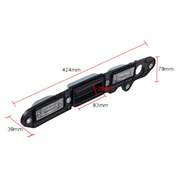 Car Rear Tailgate Trunk Lid Handle With License Plate Lamp Light 1Td827574a 1T0827574L For-Vw Passat Touran Jetta Golf