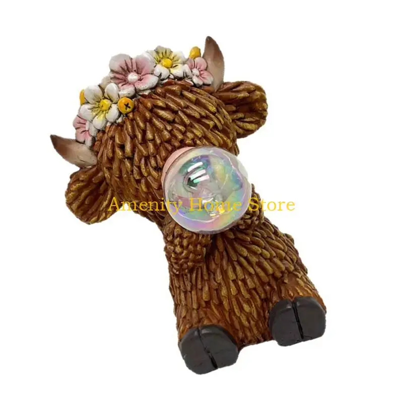 F26C Solar Activated Animal Balloon Structure And Flying error Lawn Shape LED brightened Water Resistant Plastic Outside Art