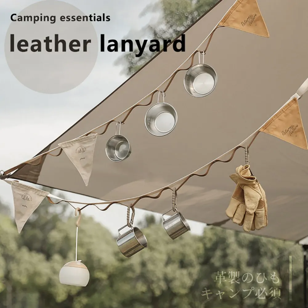 Multifunctional Hanging Camping Rope Outdoor Hiking Tent Pendant Lamp Straps Canopy Clothesline