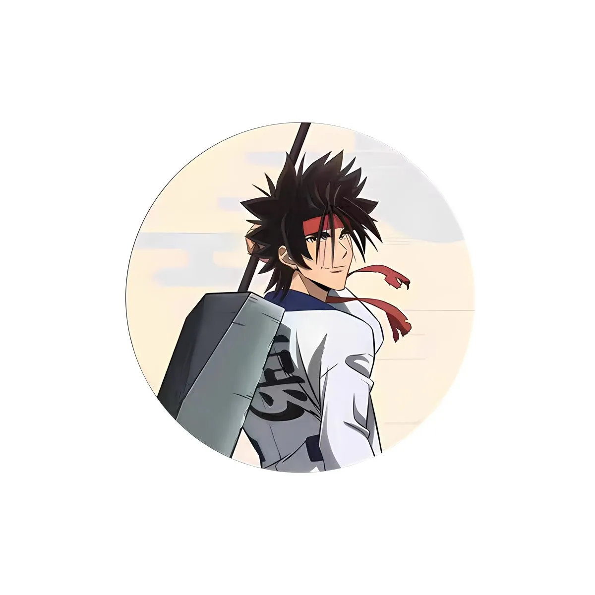 58 مللي متر أنيمي HIMURA Rurouni Kenshin Kamiya Kaoru Tomoe Yukishiro تأثيري حلي شارة دبوس SPTE صفيح بروش الدعامة عيد الميلاد جيلف ﻿
