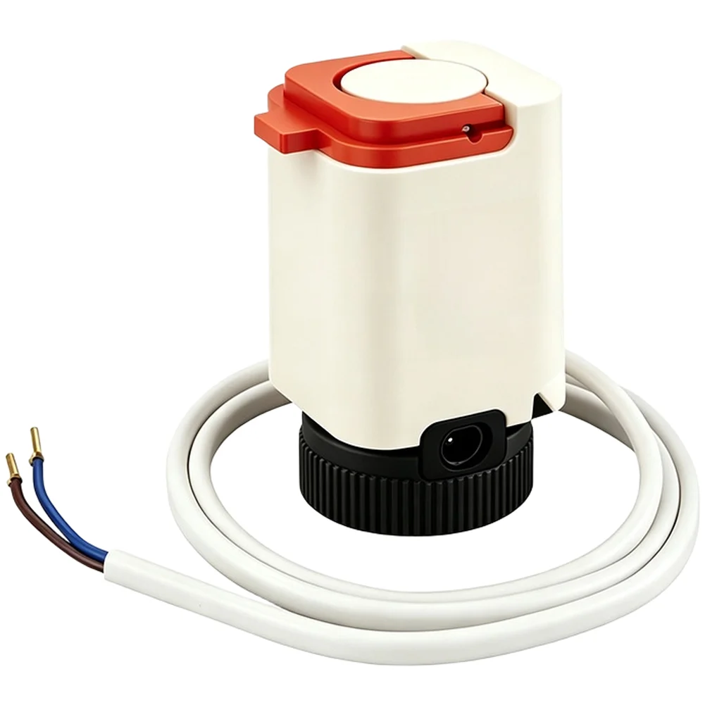 Electric Thermal Actuator 230V 24V Manual Auto Dual Mode NO M30x1.5 Water Floor Heating Manifold Residential Commercial