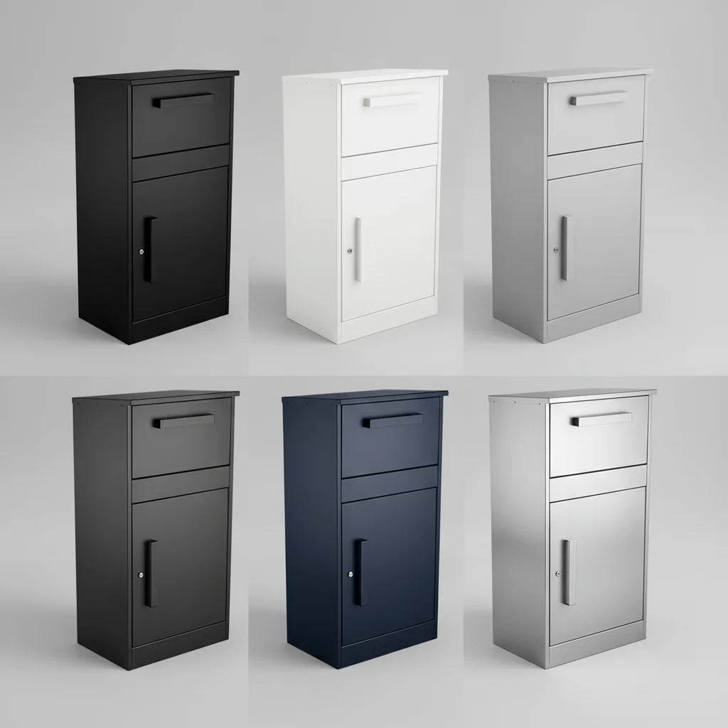Home Large Outdoor Galvanized Steel Parcel Box Outdoor Parcel Drop Delivery Box Metal Parcel Box
