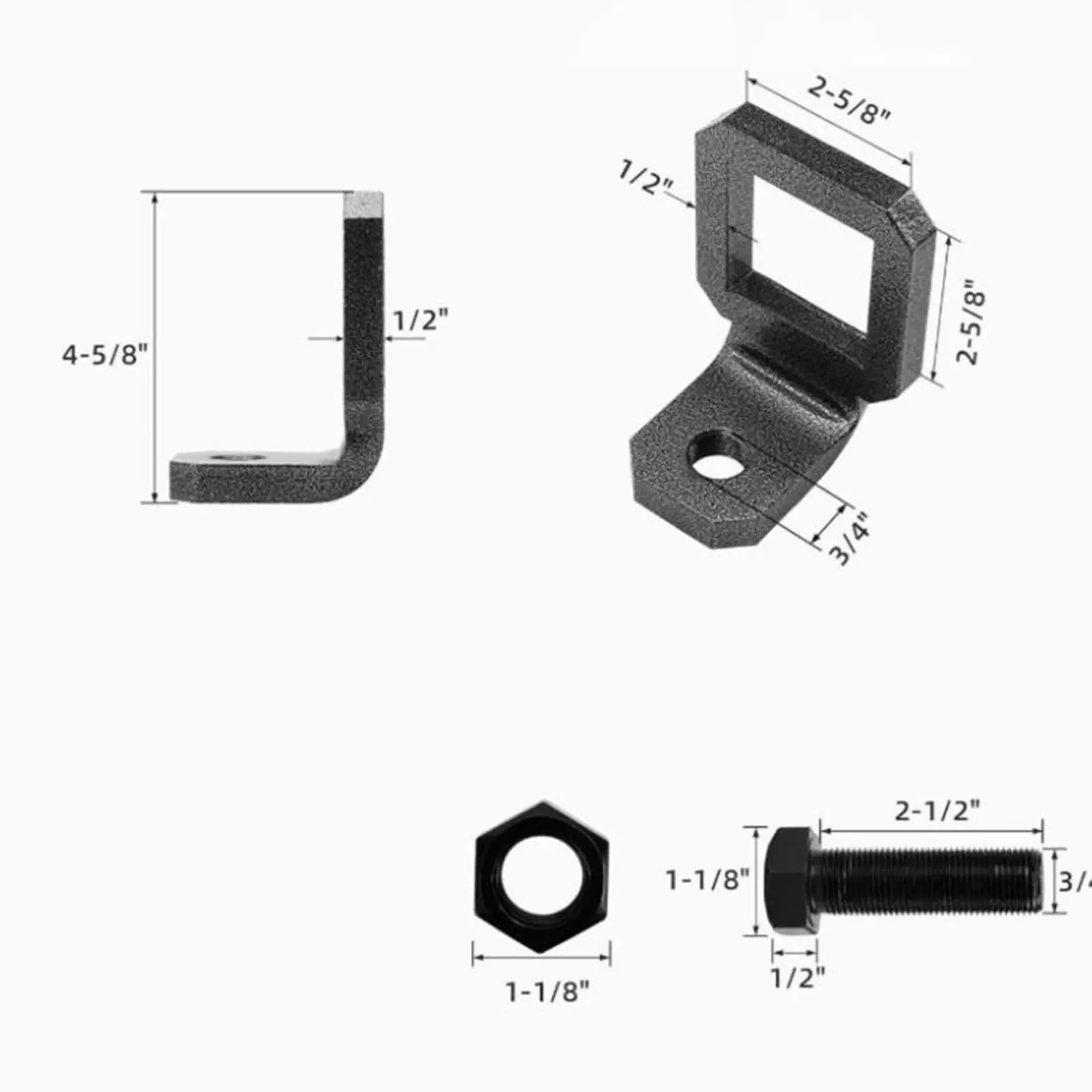 

2.5" Anti Rattle Hitch Clamp Heavy Duty Fastener Hitch Stabilizer Anti Rattle Device for Trailer Truck Easy Installation