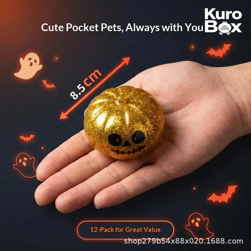 New Spooky Halloween Ghost Squishy Stress Relief Squeeze Fidget Toy Novelty Gift Box Holiday Decor Present For Teens Adults